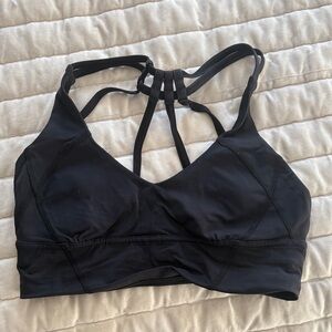 Lululemon Athletica Black Strappy Sports Bra